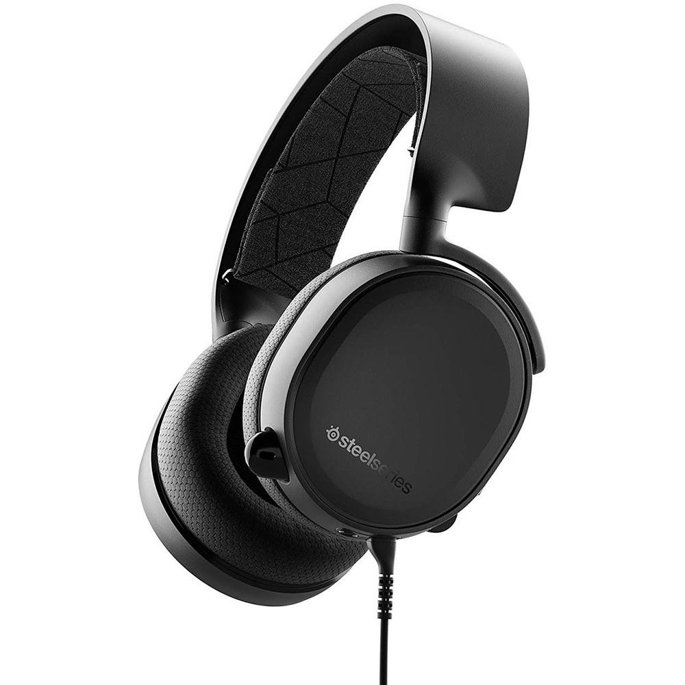 STEELSERIES ARCTIS 3 2019 EDITION ALL PLATFORM CLEARCAST NOISE CANCELLING MICROPHONE WIRED GAMING HEADSET BLACK